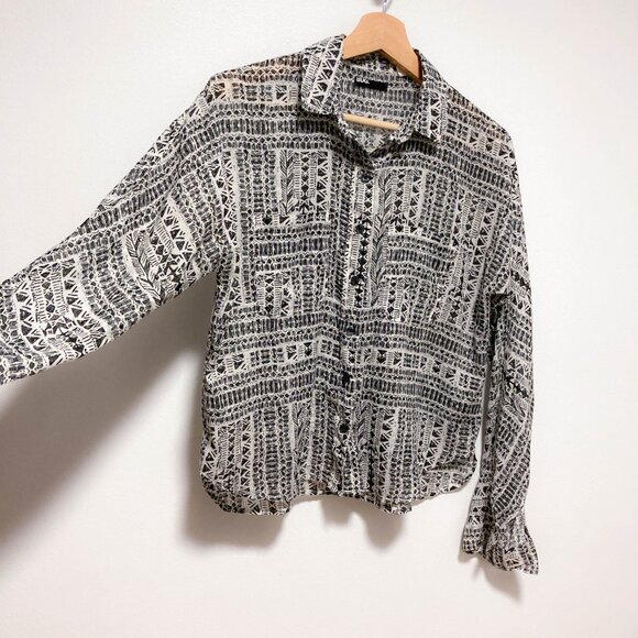 BDG vintage pattern button down cotton shirt - Picture 11 of 14